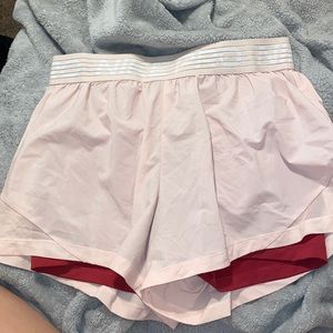 Nike shorts, perfect for a runner, and they have spandex built in.